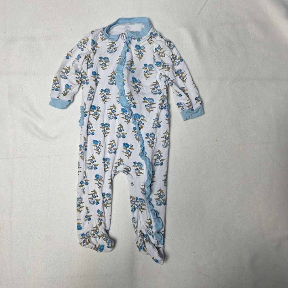 Milkberry Girl's Sleeper Footed Pajamas SleeperFloral Size 6 9 Months